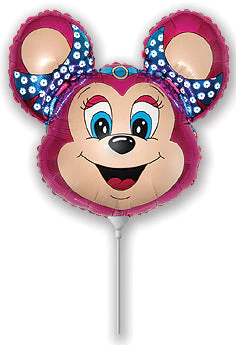 Airfill Only (Sticks Sold Separately) Babsy Mouse Fuchsia Balloon