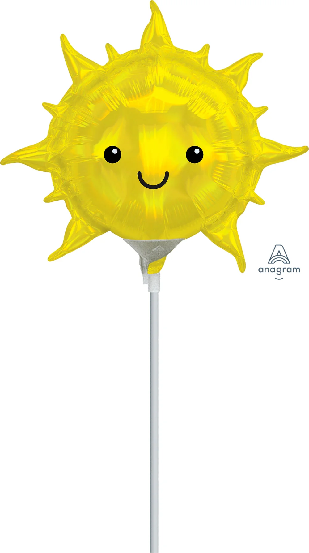 Airfill Only (Sticks Sold Separately) Mini Shape Iridescent Sun Foil Balloon
