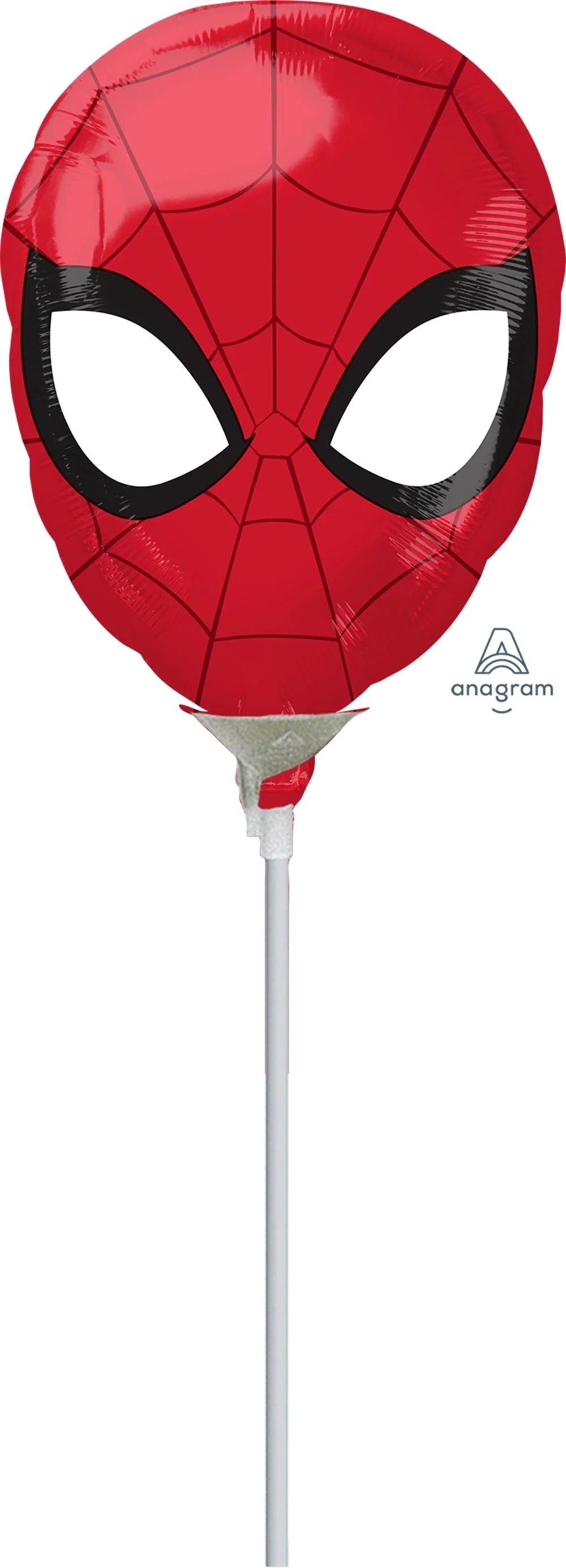 Airfill Only (Sticks Sold Separately) Mini Shape Spider-Man Head Foil Balloon