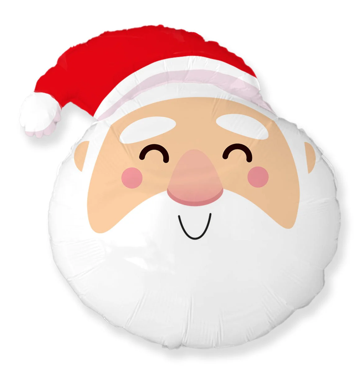 11" Airfill Only (Sticks Sold Separately) Santa Head Mini Xmas Foil Balloon