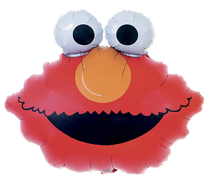 (Airfill Only) Sesame Street Balloon Elmo Head (Sticks Sold Separately)