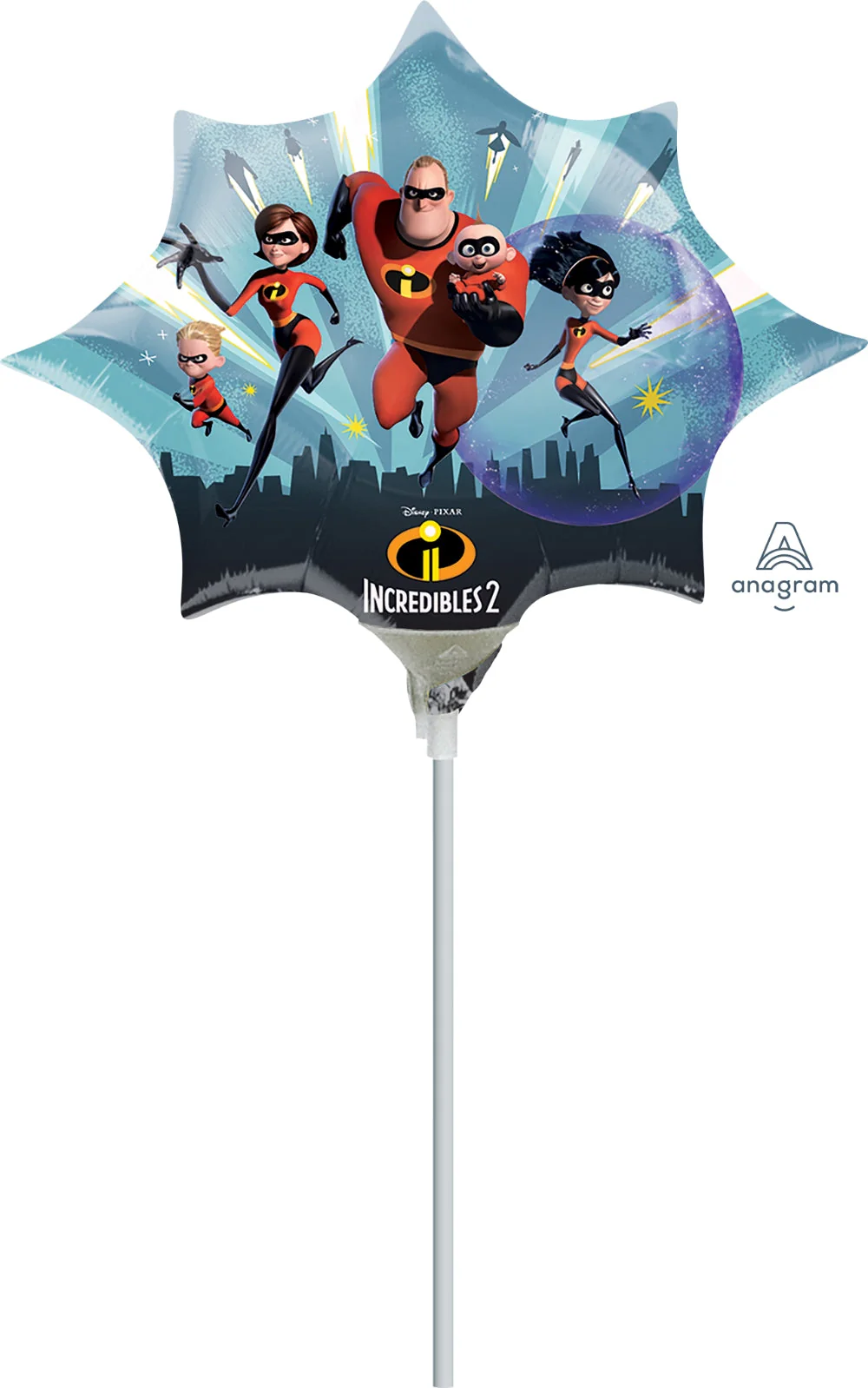Airfill Only Shape The Incredibles Balloons (Sticks Sold Separately)