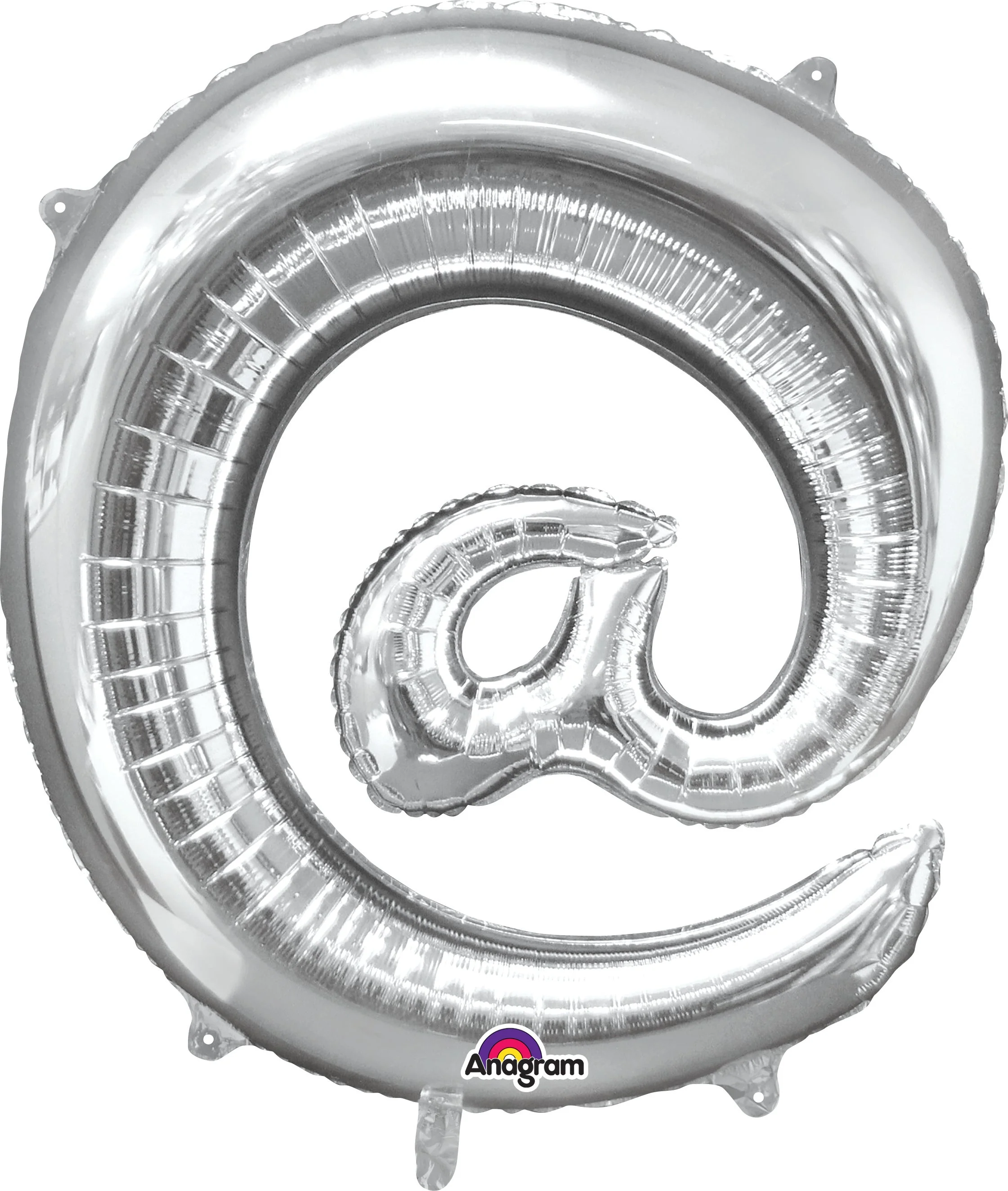 Airfill Only (Sticks Sold Separately) Symbol " @ " Silver Balloon Packaged