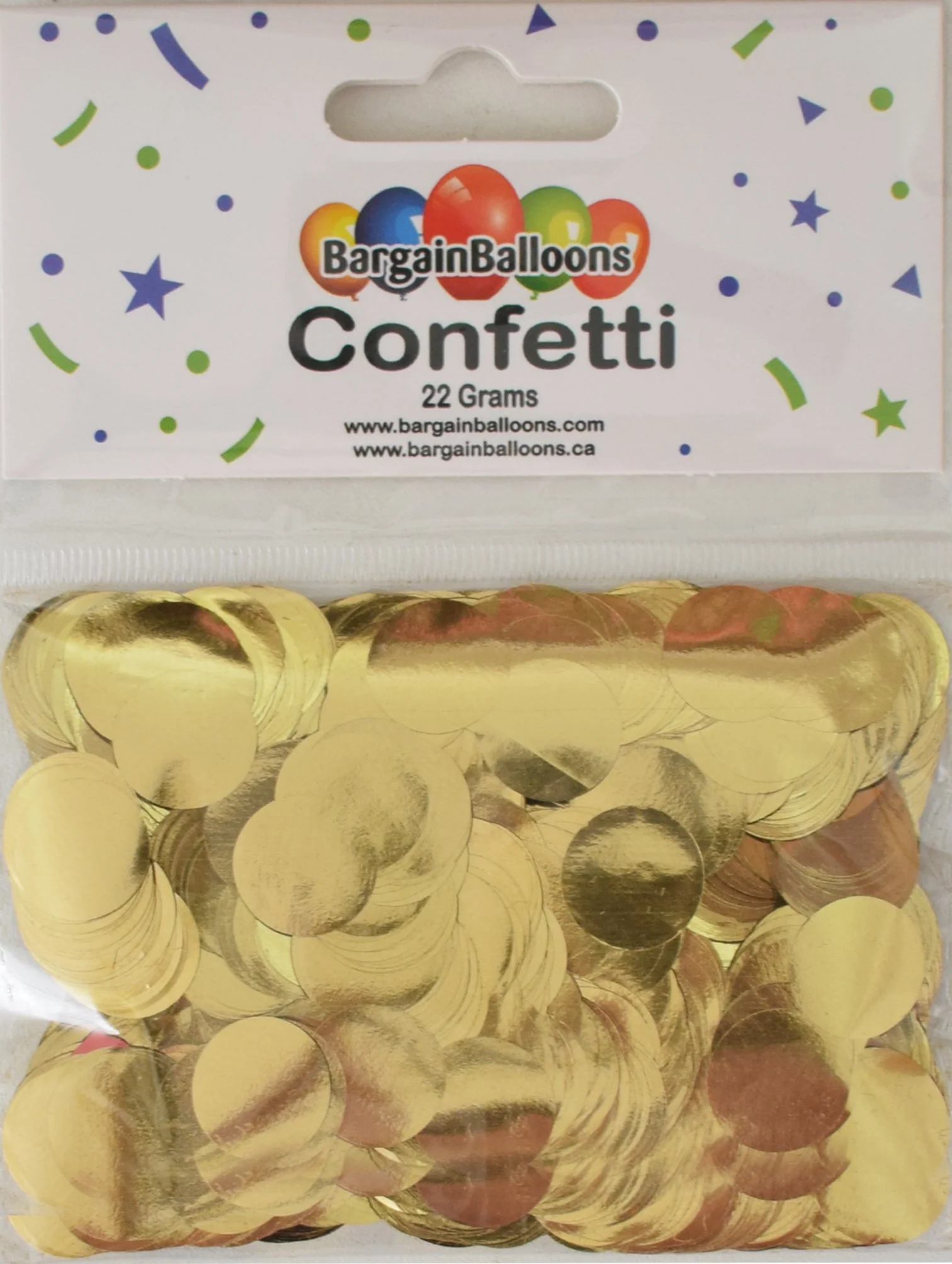 Balloon Confetti Dots 22 Grams Foil White Gold 1.5CM-Round
