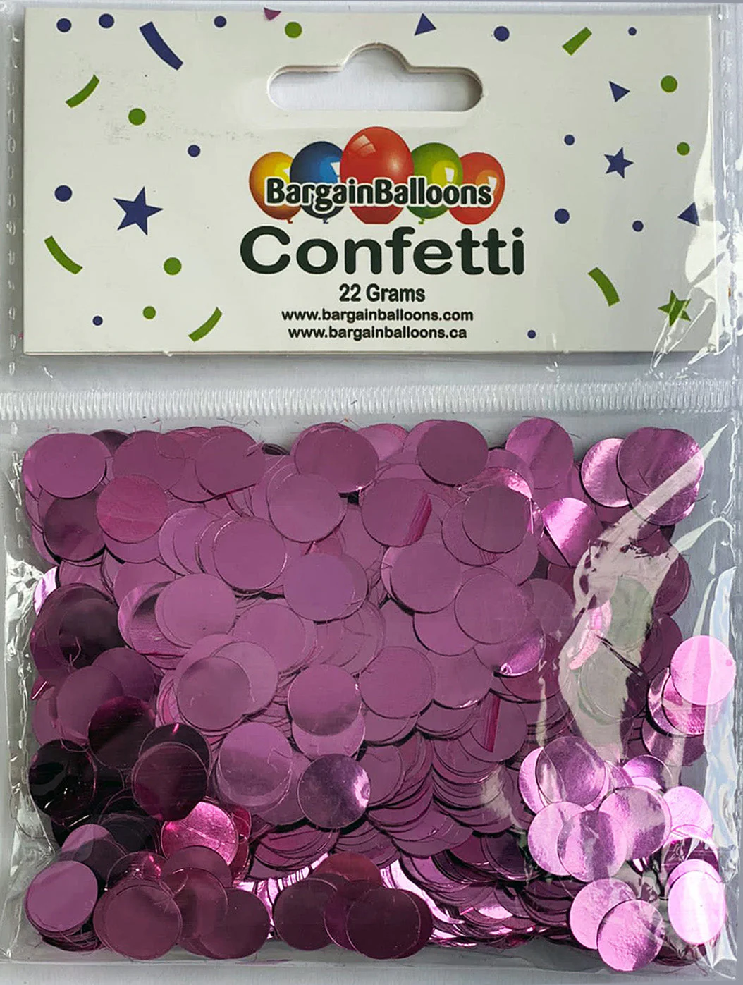 Balloon Confetti Dots 22 Grams Foil Pink 1CM-Round