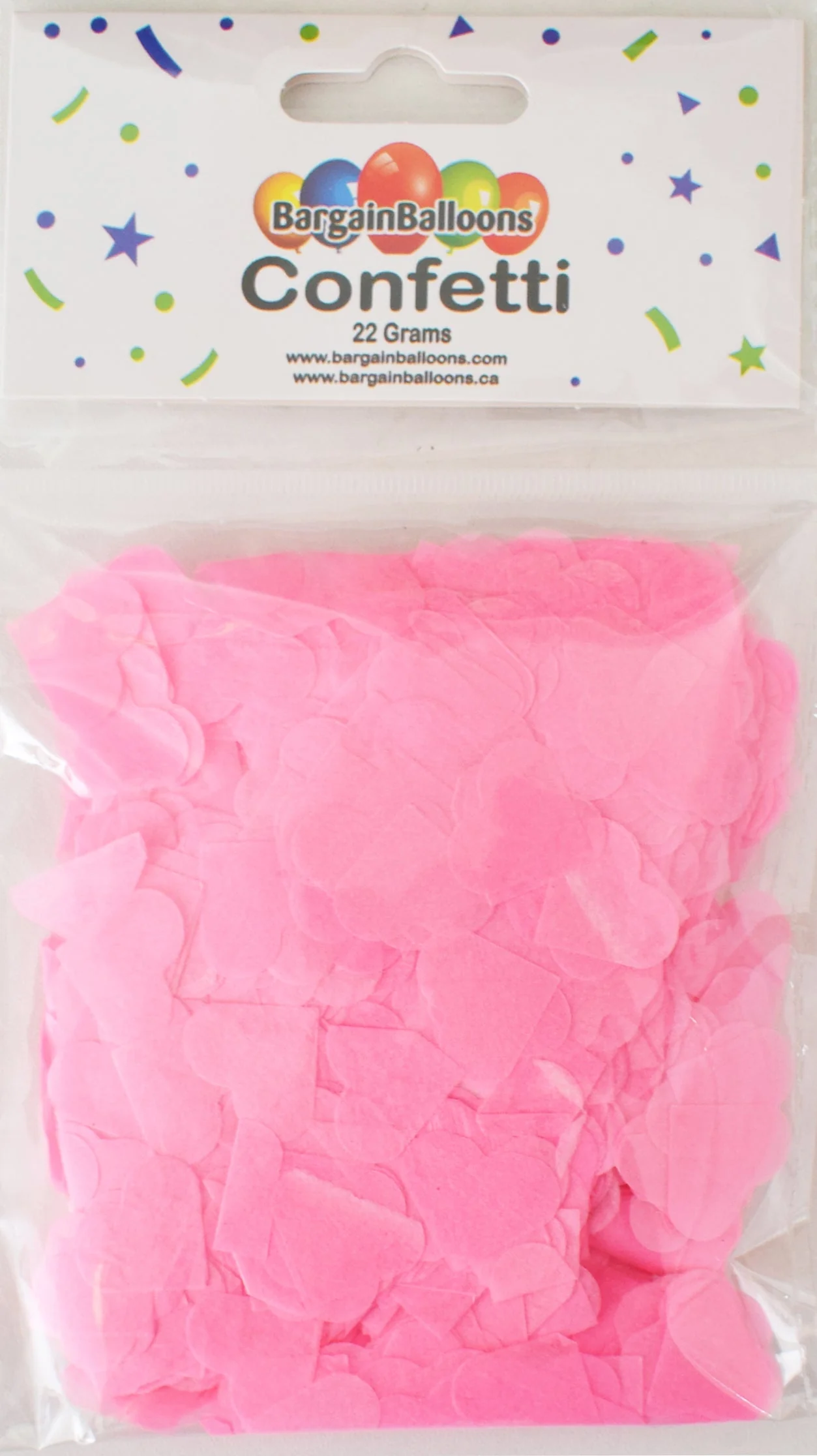 Balloon Confetti Dots 22 Grams Tissue Pastel Pink 2CM-Heart