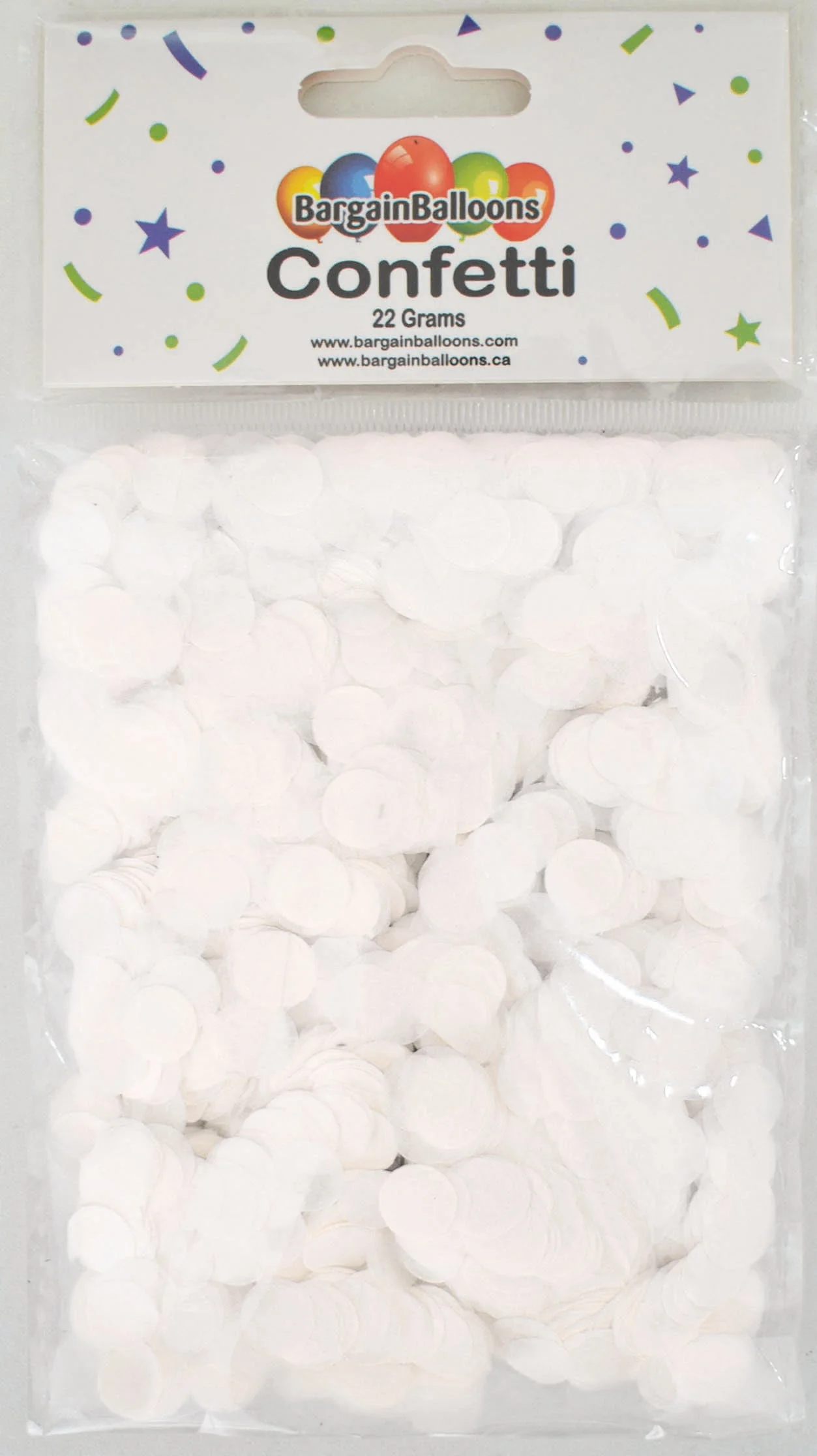 Balloon Confetti Dots 22 Grams Tissue White 1CM-Round