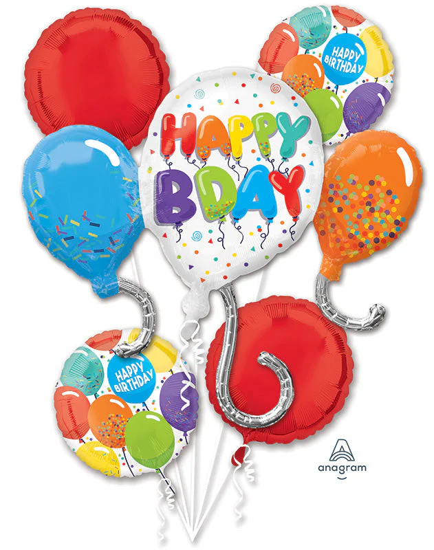 Bouquet Birthday Celebration Foil Balloon