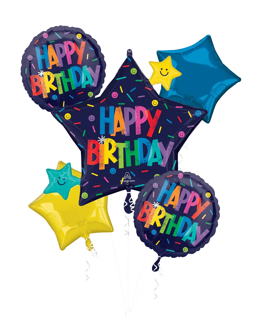 Bouquet Bold Birthday Foil Balloon
