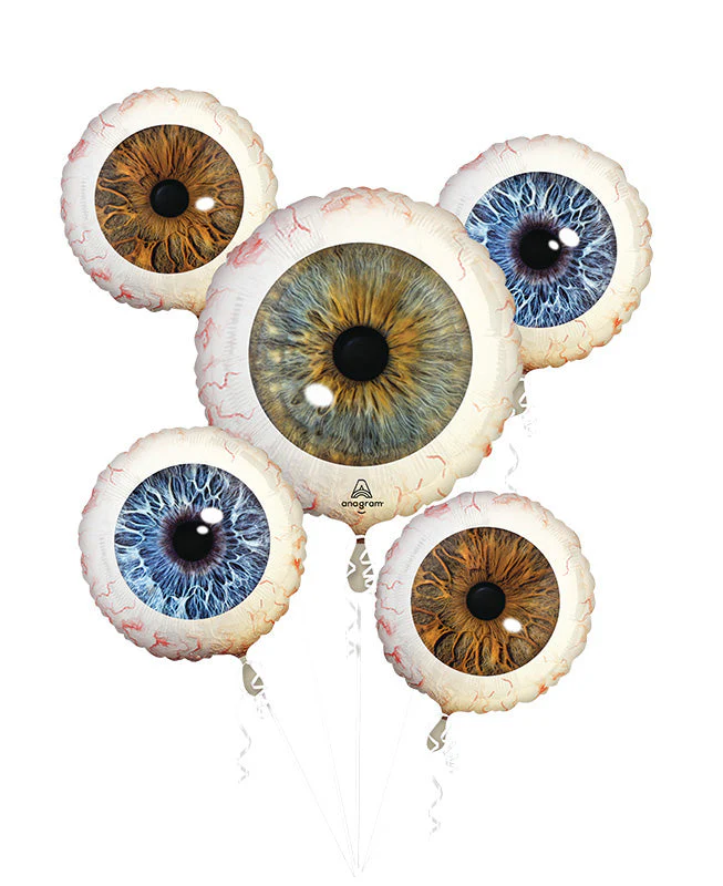 Bouquet Creepy Eyeballs Foil Balloon