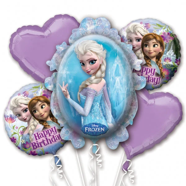 Bouquet Frozen Birthday Balloon Packaged