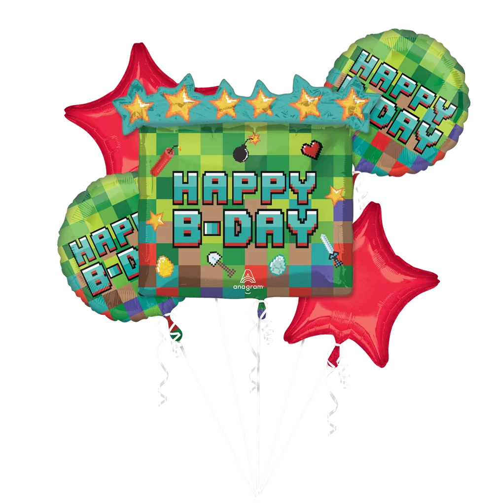 Bouquet TNT Pixel Party Balloon