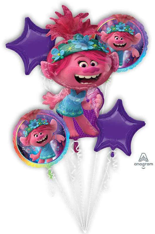 Bouquet Trolls World Tour Foil Balloon