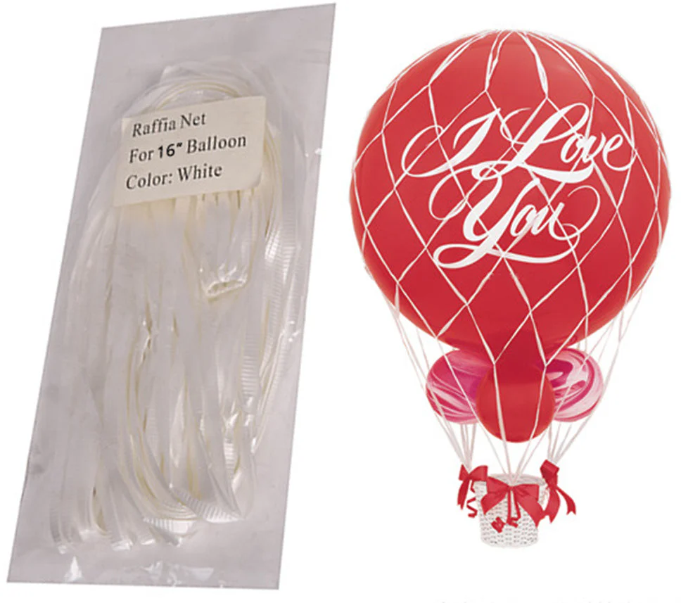 16" Raffia Balloon Net (1 Per Bag)