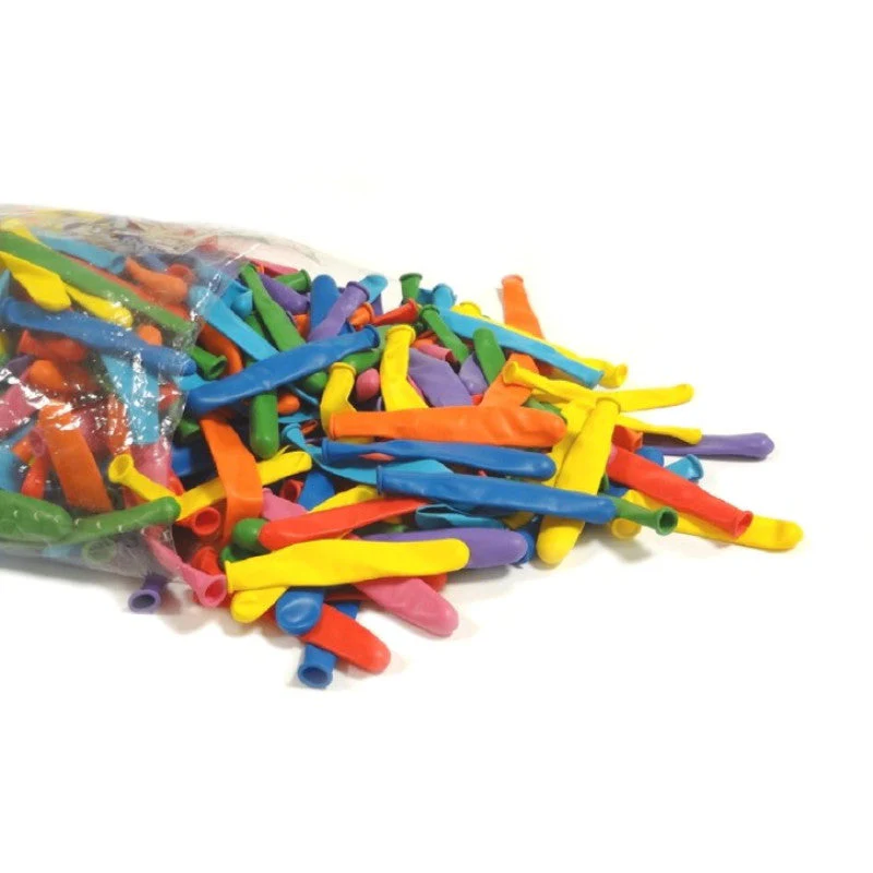 Cattex Brand (100 Per Bag) Small Salami Latex Balloons 3" x 17"