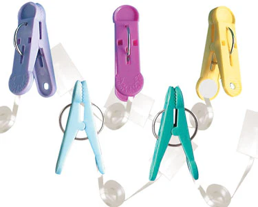 Balloon Weight Clip-N-Weight 16 Gram Pastel Assorted With Ribbon & Tapetab (50 Per Bag)