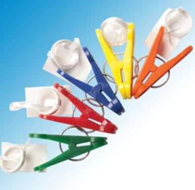 Balloon Weight Clip-N-Weight 16 Gram Primary Assorted With Ribbon & Tapetab (50 Pieces)