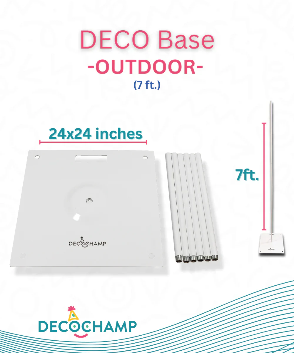 Decochamp Decobase 24" X 24" Heavy Weight Metal Outdoor Use