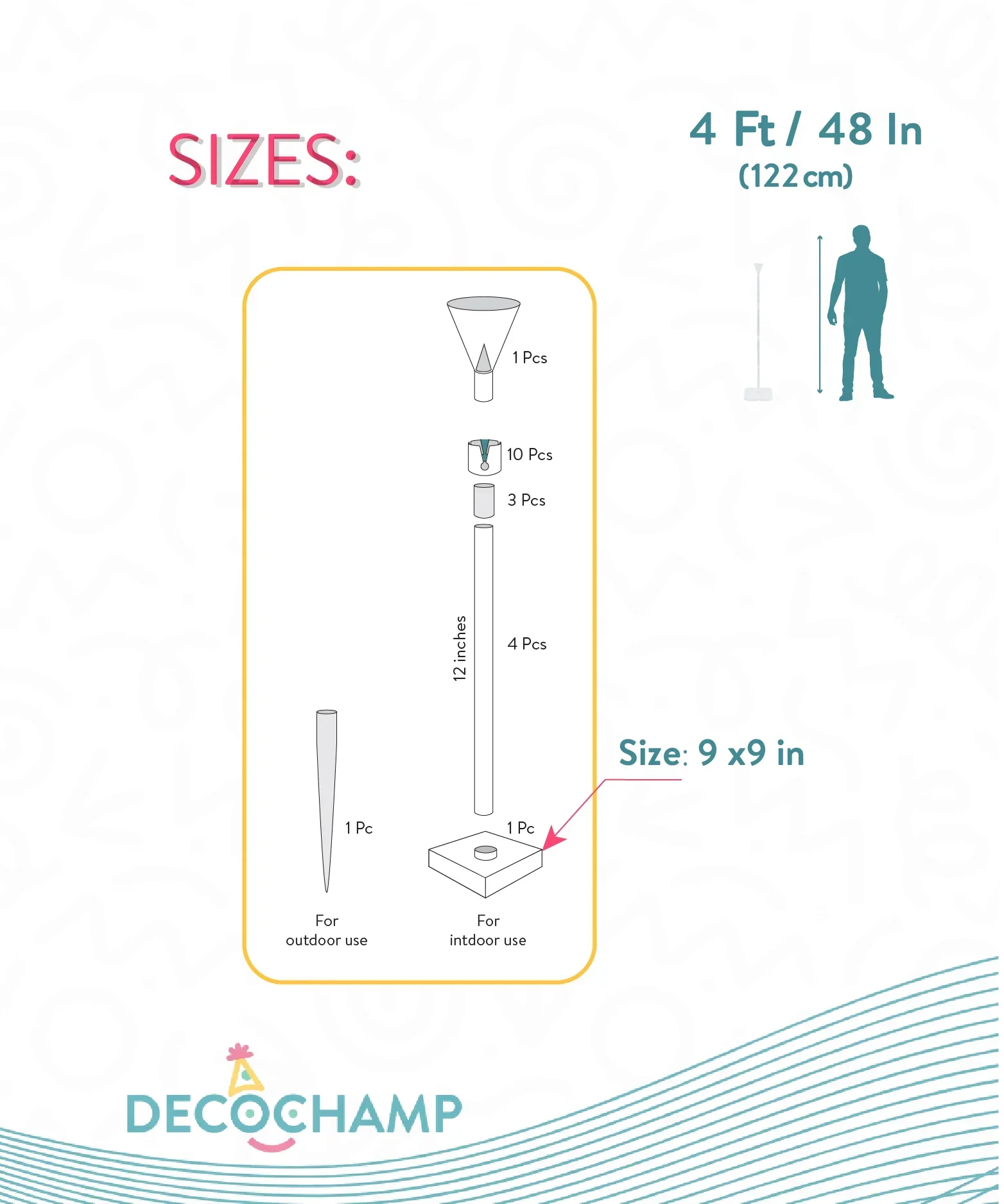 Decochamp Decobase Plastic (2 Bases) - Image 2