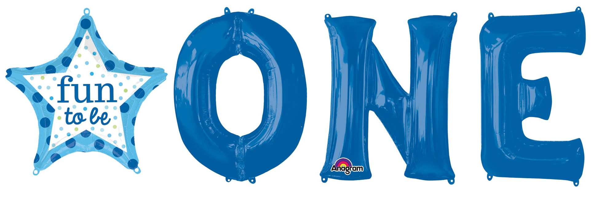 Fun to Be O-N-E Boy Balloon Packaged