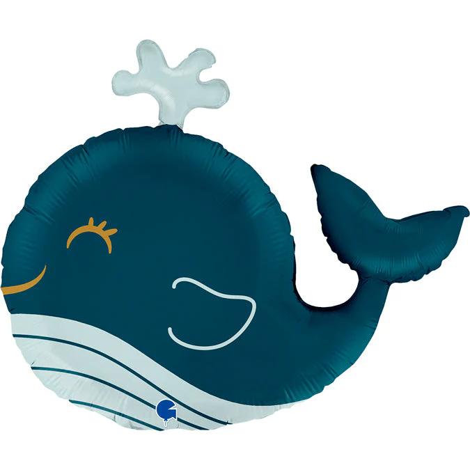 34" Funny Whale Foil Balloon