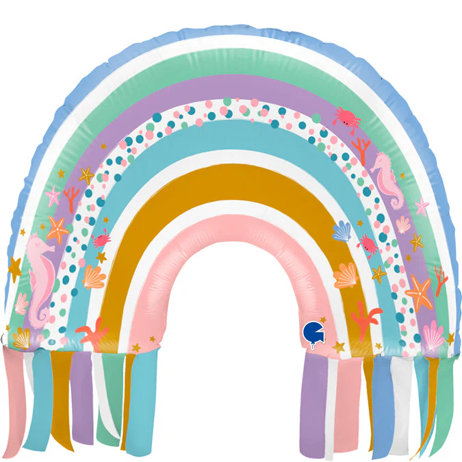 35" Maritime Rainbow Foil Balloon