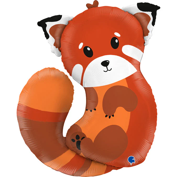 42" Red Panda Foil Balloon
