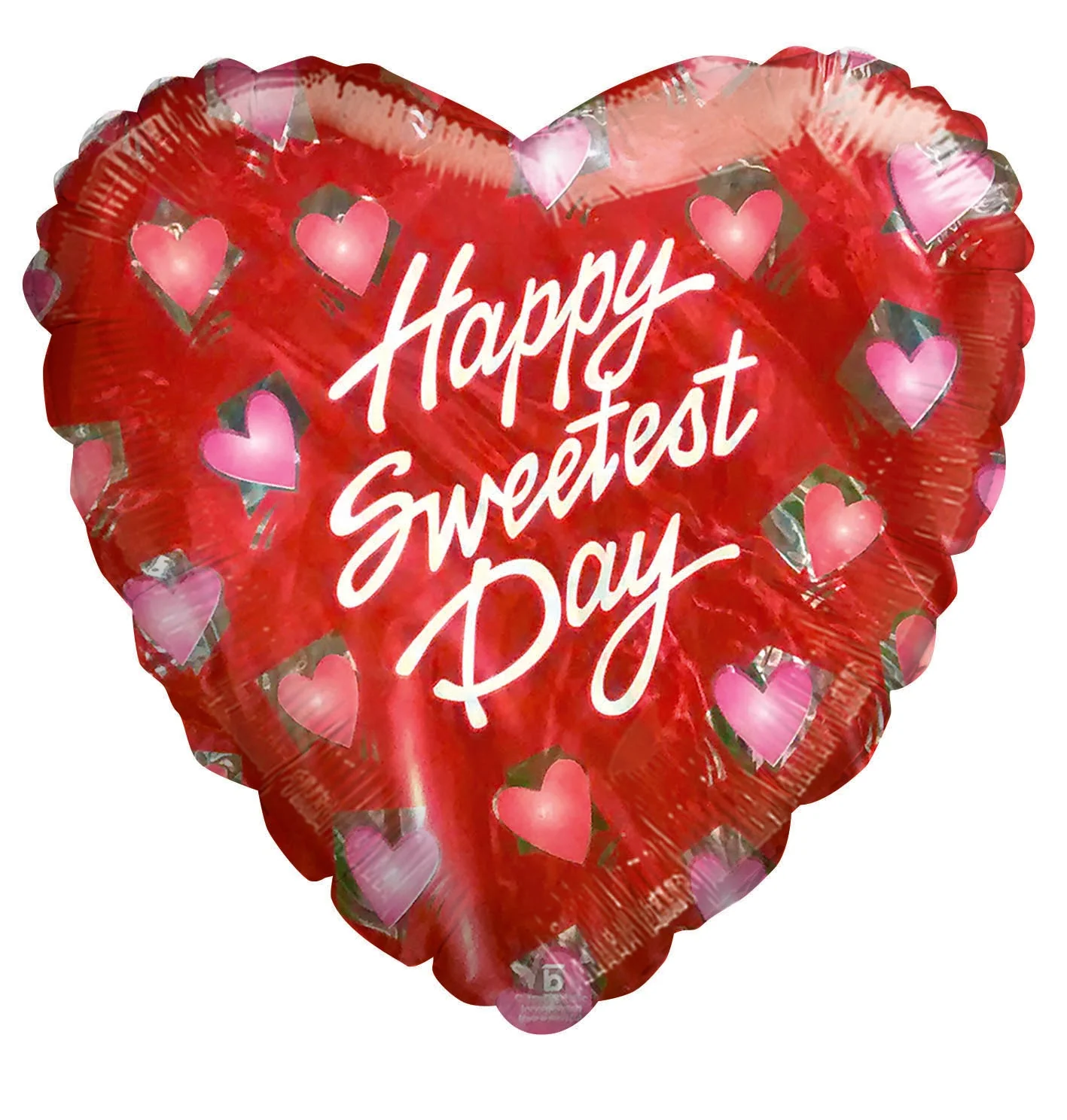 Happy Sweetest Day Hearts Airfill Only (Sticks Sold Separately) Balloon