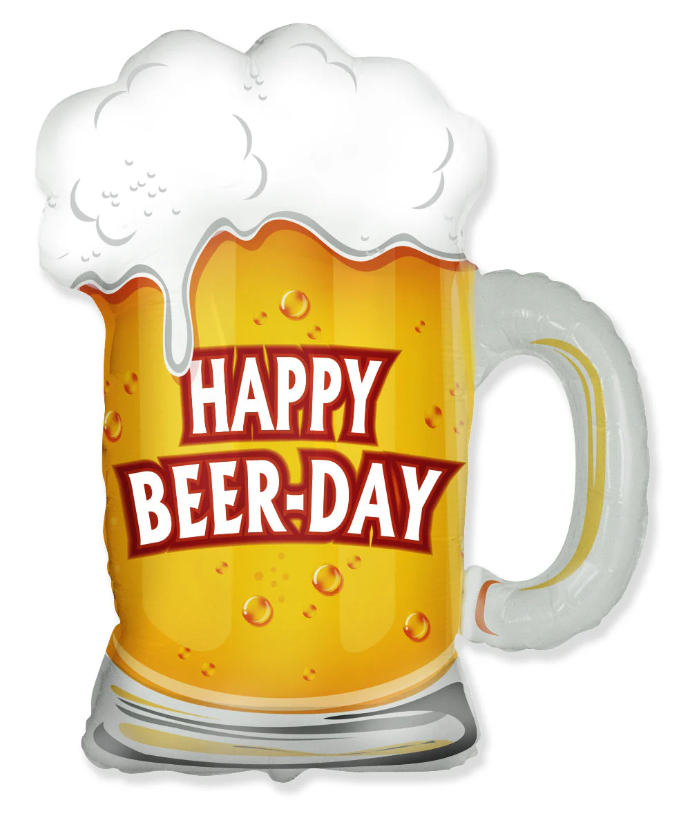 Jumbo Happy Beer Day Foil Balloon