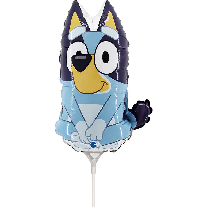 Airfill Only Bluey Bluey mini Foil Balloon (Sticks Sold Separately)