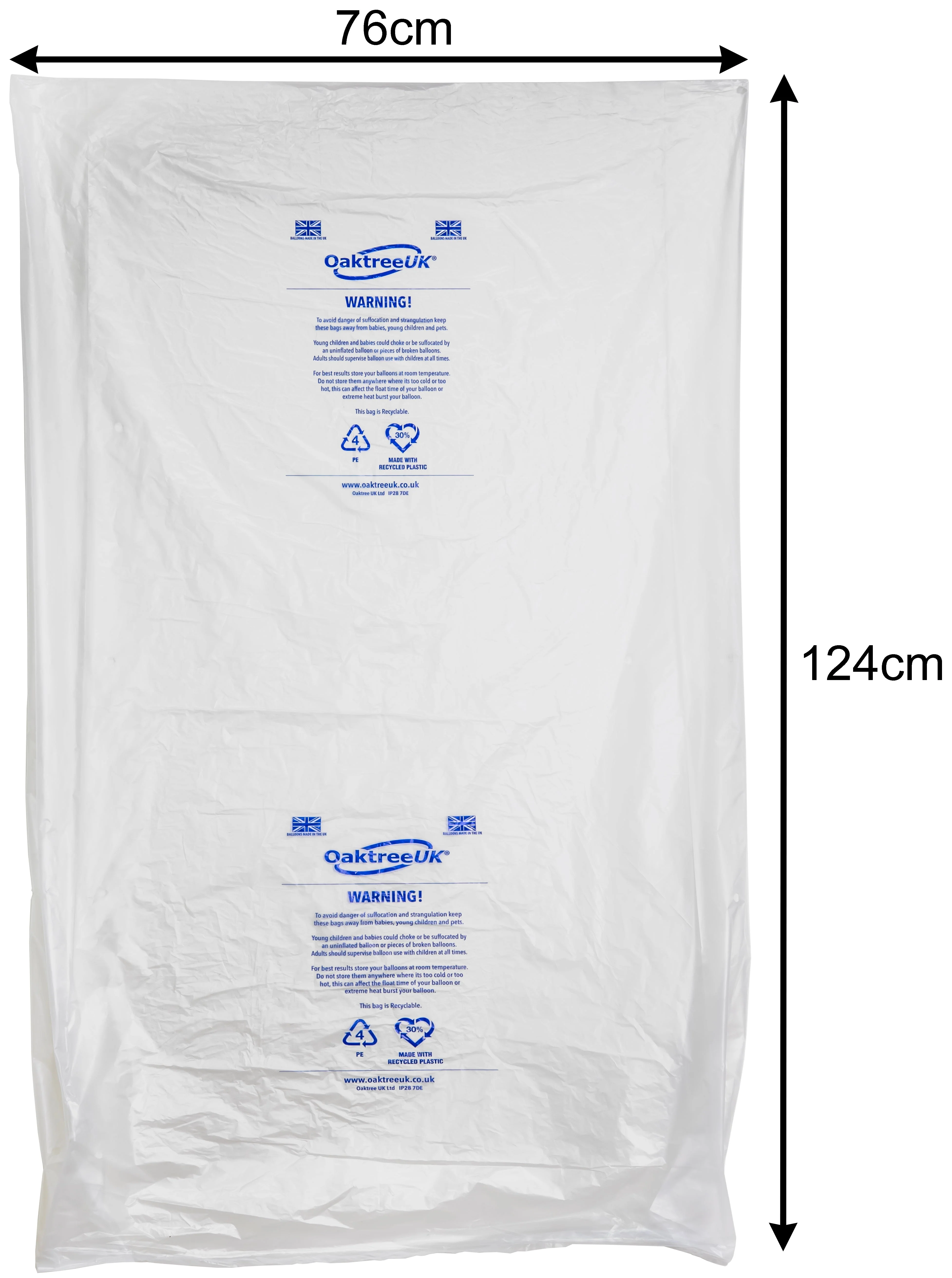 Oaktree Balloon Medium Transport Bags 49" x 30" (50 Bags)