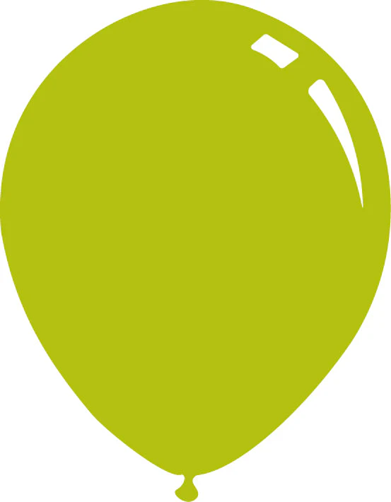 5" Deco Bright Lime Decomex Latex Balloons (100 Per Bag)