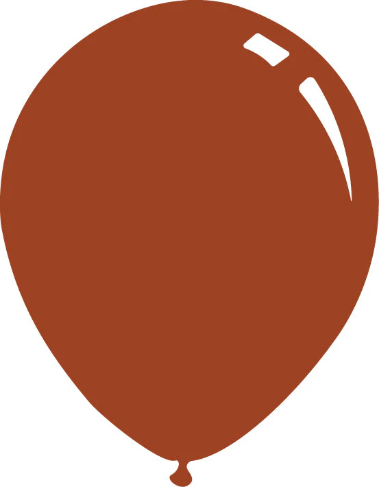 12" Deco Cider Orange (Rust Orange) Decomex Latex Balloons (100 Per Bag)