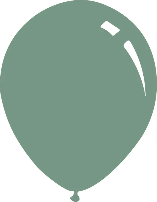 12" Deco Winter Green Decomex Latex Balloons (100 Per Bag)