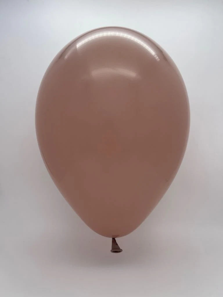 5 Inch Tuftex Latex Balloons Designer Balloons (50 Per Bag) Malted Brown - Image 2