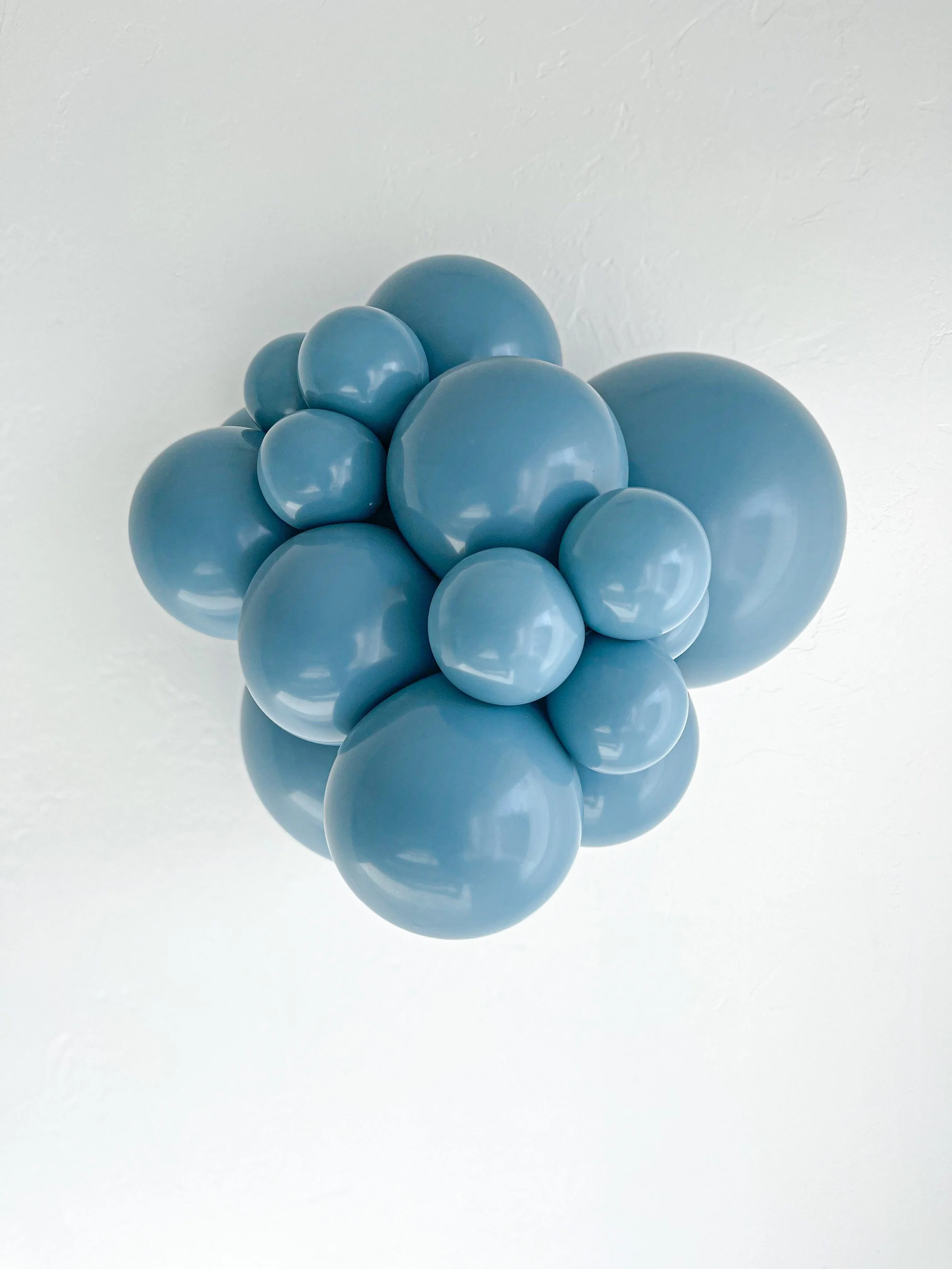 24" Blue Slate Designer Balloons (3 Per Bag) Brand Tuftex Latex Balloons - Image 3
