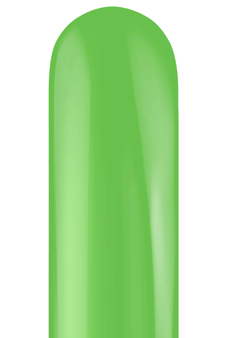TT-260's Lime Green Tuftex Brand Latex Balloons Twisting Animal Designer Balloons - Image 3
