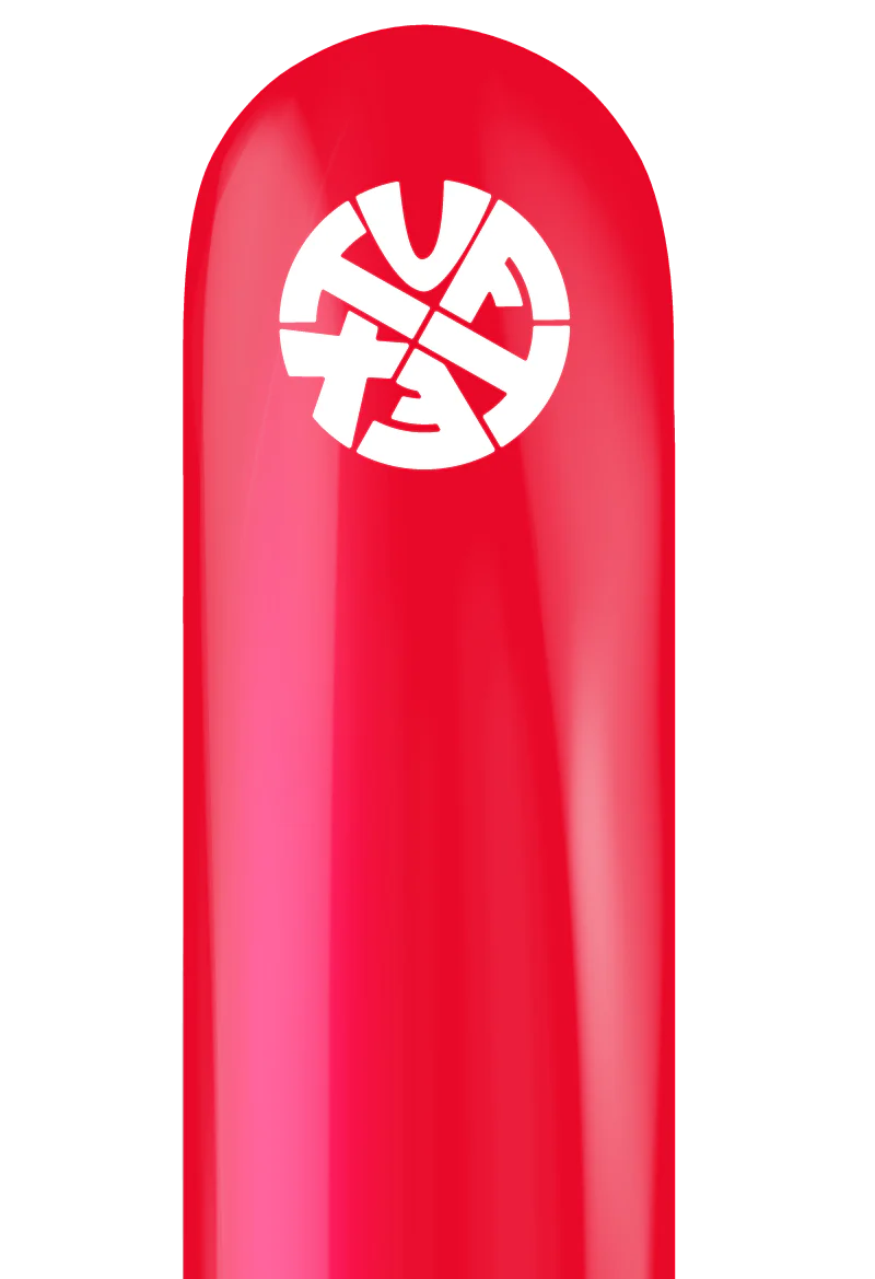 TT-260's Red Tuftex Brand Twisting Animal Standard Latex Balloons